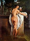 Famous Playing Paintings - Venus Playing with Two Doves (Portrait of the Ballerina Carlotta Chabert)